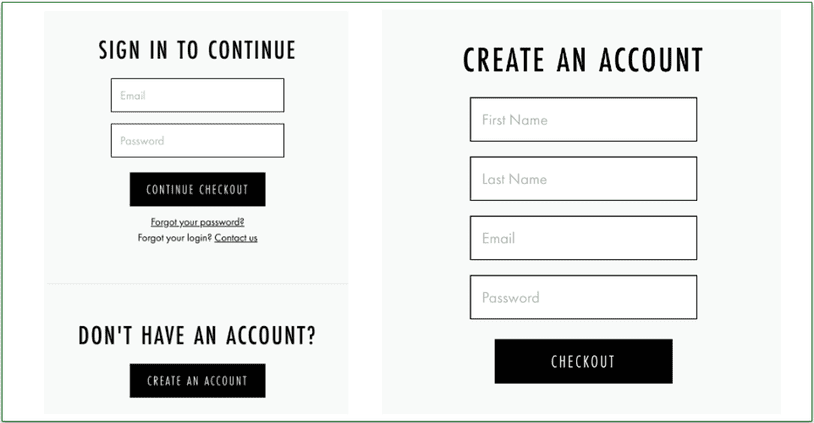 a screenshot of sakara's account creation screen