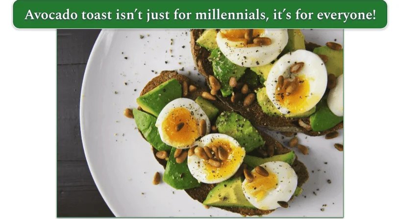 two pieces of avocado toast with fresh hardboiled eggs on top