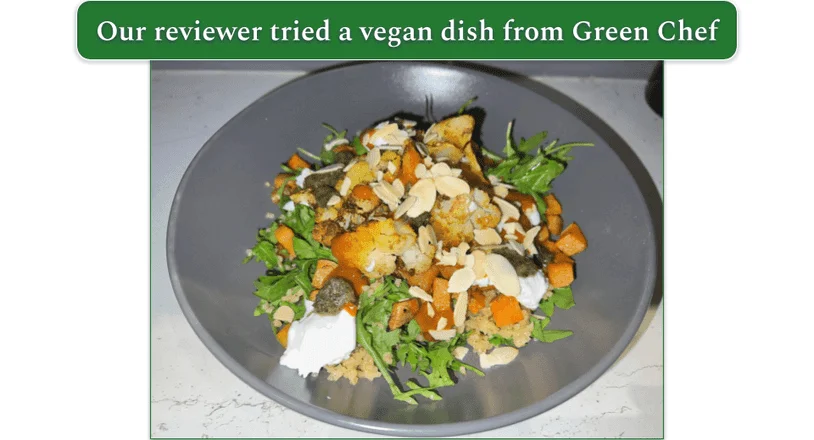 Green Chef’s Harissa and Zhoug Cauliflower