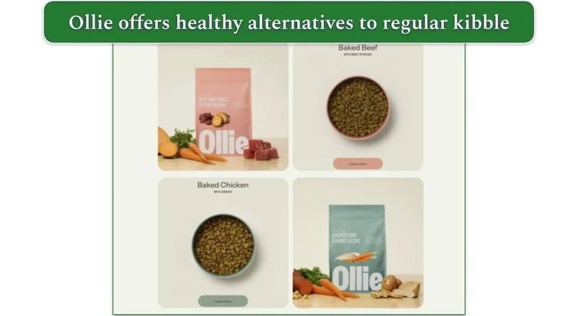 Baked beef and chicken recipes from Ollie