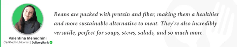 Quote from our certified nutritionist about the benefits of beans