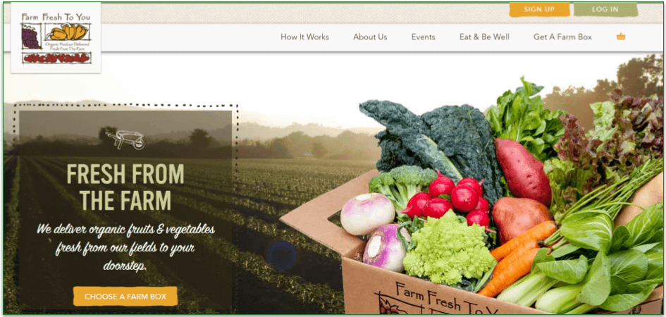 Farm Fresh to You specializes in organic fruit and veg