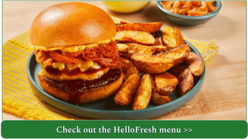 HelloFresh's BBQ Cheddar Pork Burgers with Chipotle Aioli & Roasted Broccoli