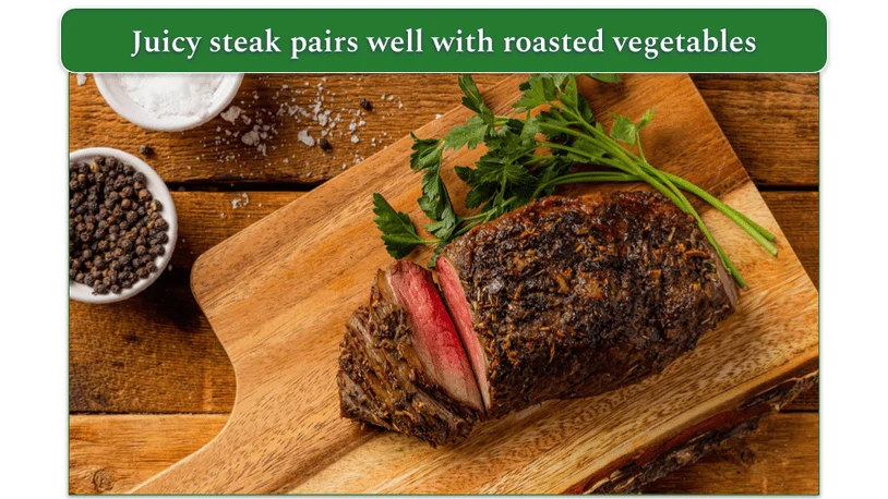 Sirloin steak on a board from ButcherBox