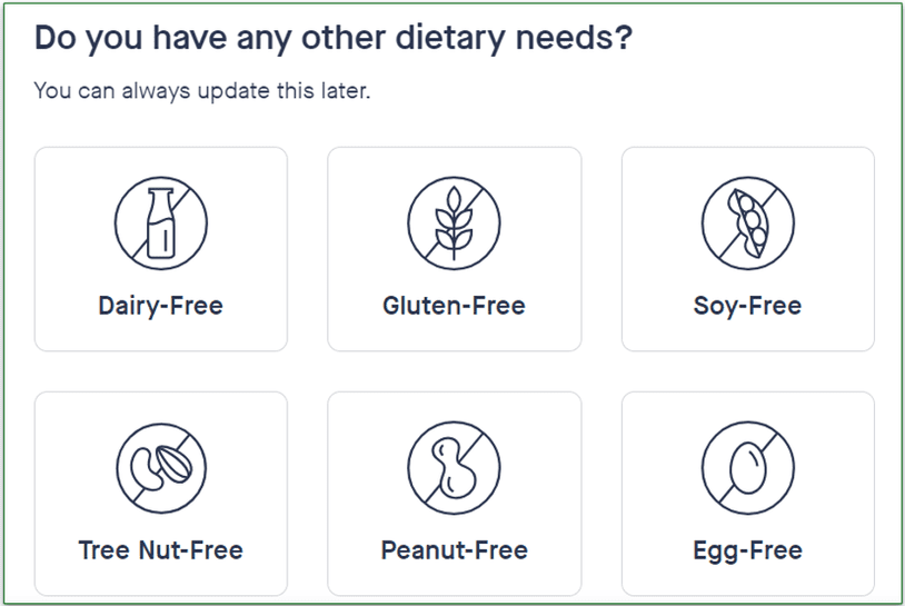 Hungryroot has plenty of avoidance options
