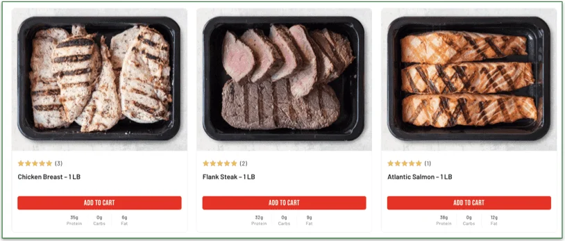 Fuel Meals' shrimp and turkey burgers and meatballs