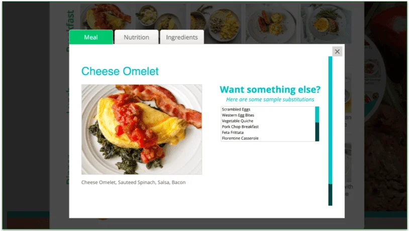 recipe swap example for breakfast options