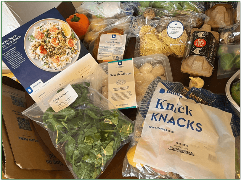 You can freeze Blue Apron ingredients for later
