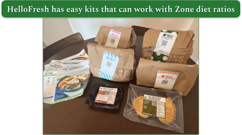HelloFresh recipe bags