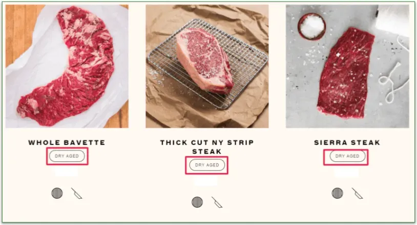 Every Porter Road beef product is dry aged