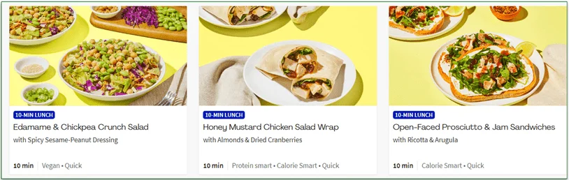 Image of 10-Min Lunches on the HelloFresh menu