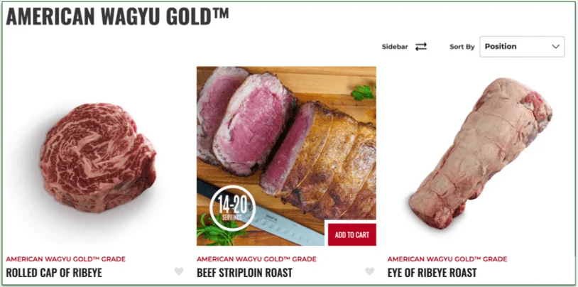 Snake River Farms' collection of American Wagyu Gold-level beef