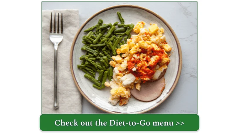 Diet-to-Go's Scrambled Eggs Benedict