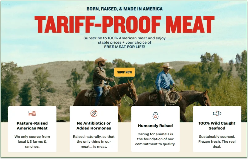 1: Click on Shop Now to start your order