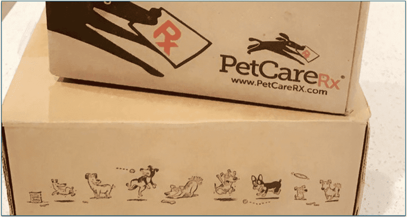 Image of a PetCareRx delivery box