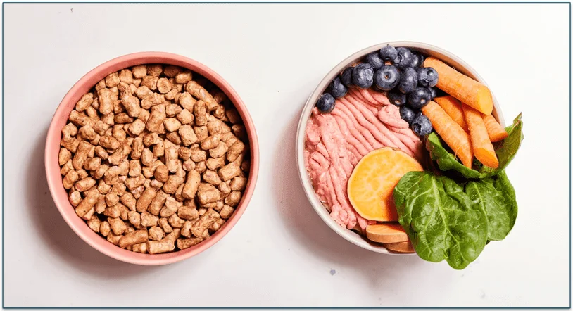  Bowl of Glow Up next to a bowl of the fresh ingredients used in the recipe