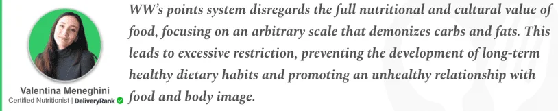 Quote from our on-staff certified nutritionist