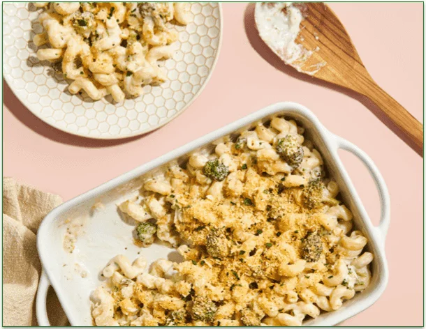 Mosaic Foods' Broccoli Cheddar Mac family dish