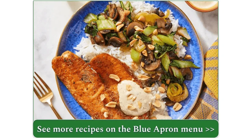 Crispy Tilapia & Sesame-Yuzu Sauce from Blue Apron