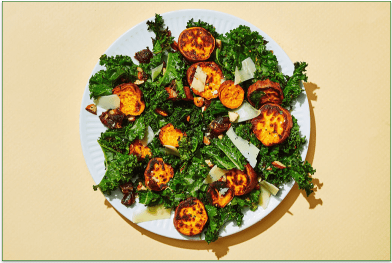 Sweet Potato and Kale Salad from Dinnerly
