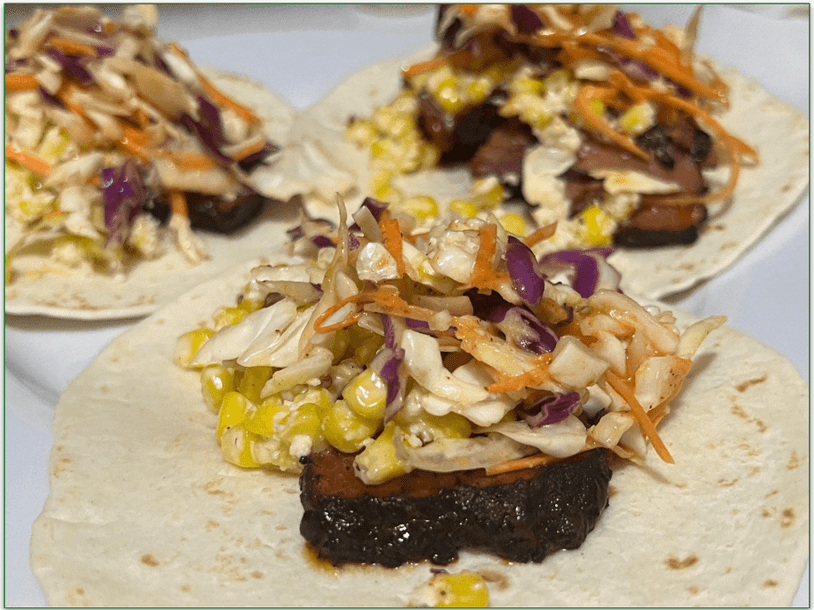 Home Chef’s Spicy Brisket Elotes Tacos