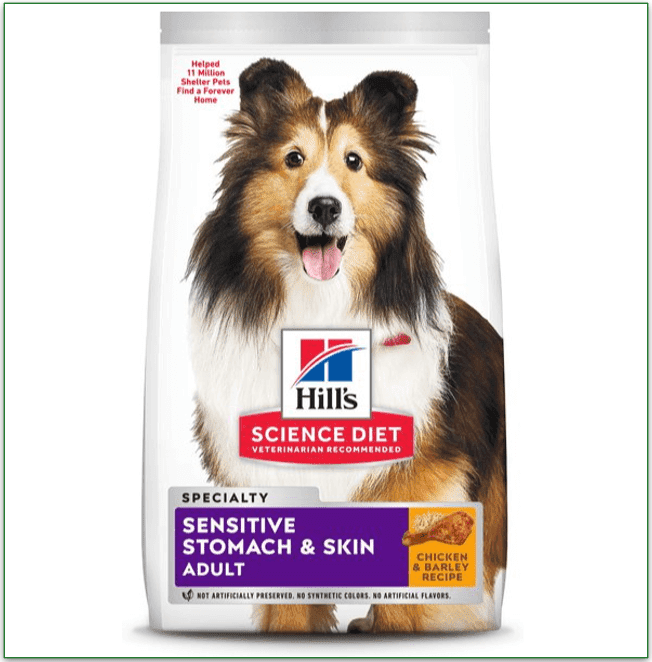 Chewy's Hill’s Science Diet Adult Sensitive Stomach & Skin Chicken & Barley Recipe