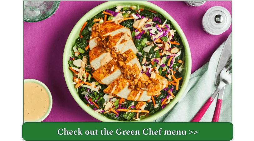 Green Chef's Spicy Chili-Ginger Chicken Kale Salad