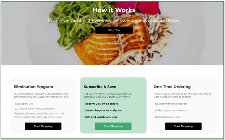 Subscribe to a plan or place a one-time order