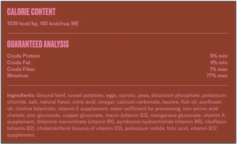 Beef Mash recipe is ideal for dogs who need more protein