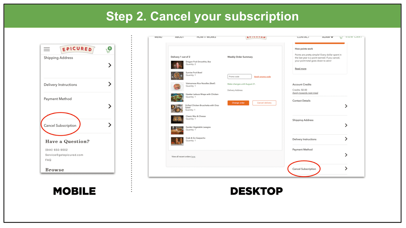 Cancel  Subscription  Complete step by step Instructions