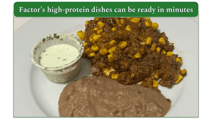 Factor's Mexican-Style Beef & Refried Beans