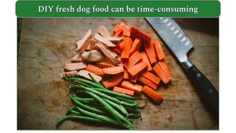 Image of chopped vegetables next to a knife