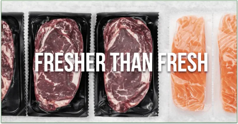 screenshot of Rastelli's individually packed sirloin and salmon filet