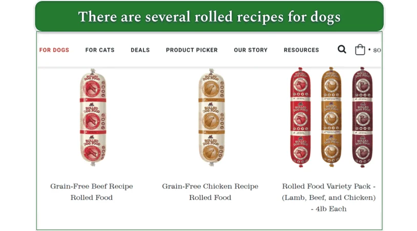 Rolled Redbarn meals