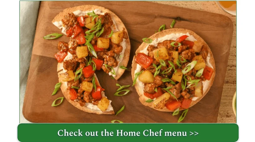 Home Chef's Maui-Style Pork Tostadas with Ginger-Garlic Crema and Red Pepper