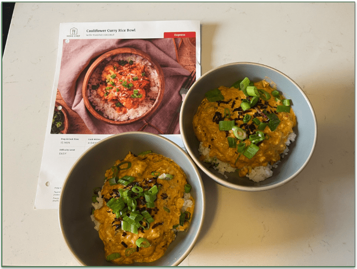 Home Chef’s Cauliflower Curry Rice Bowl