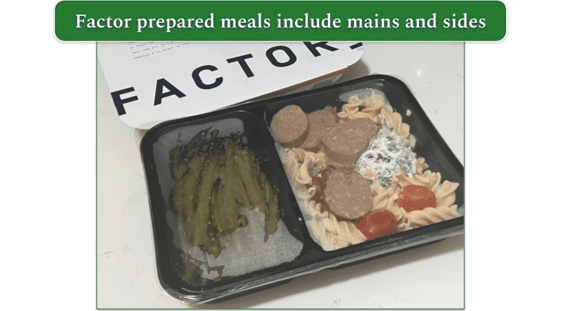 Factor’s Sausage and Creamy Spinach Fusilli