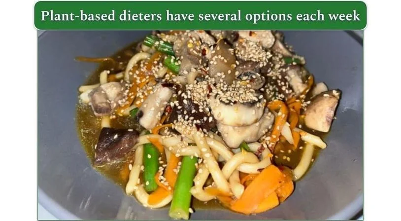 Green Chef's vegan Miso Noodles