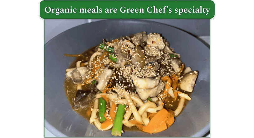 Green Chef’s Miso Noodles