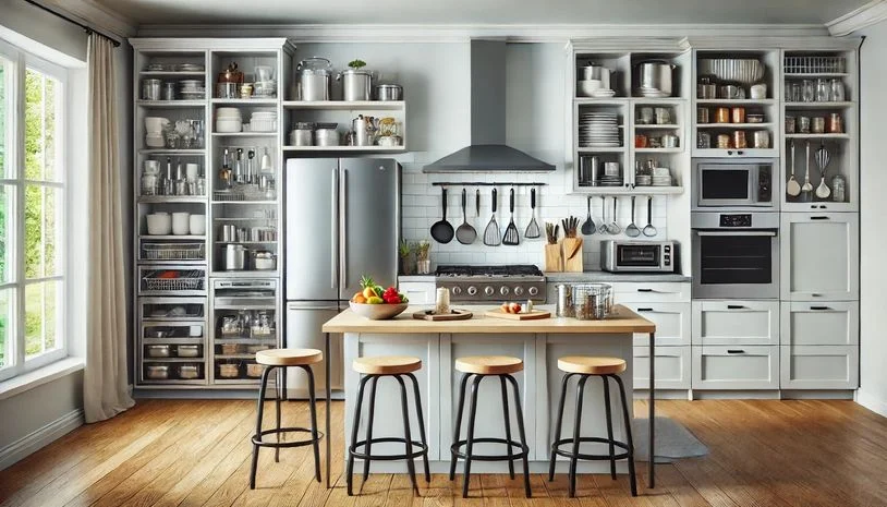  Image of a fully-equipped modern kitchen