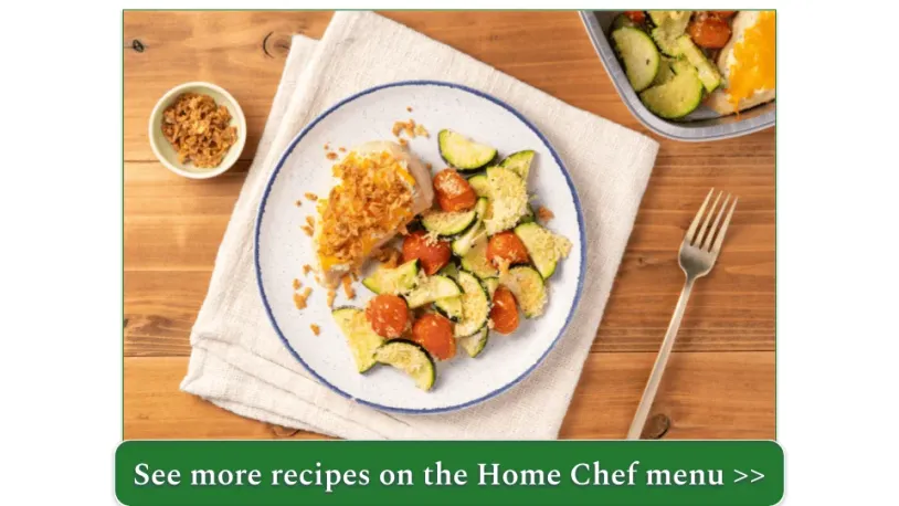 Cheddar-Crusted Chicken from Home Chef