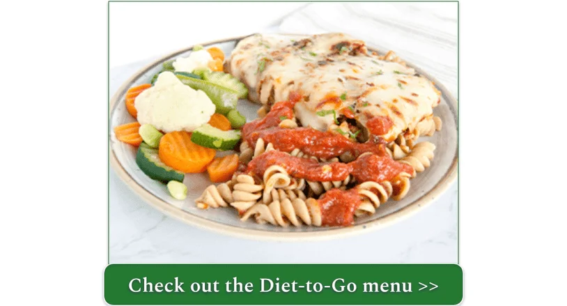 Diet-to-Go's Eggplant Parmesan dish