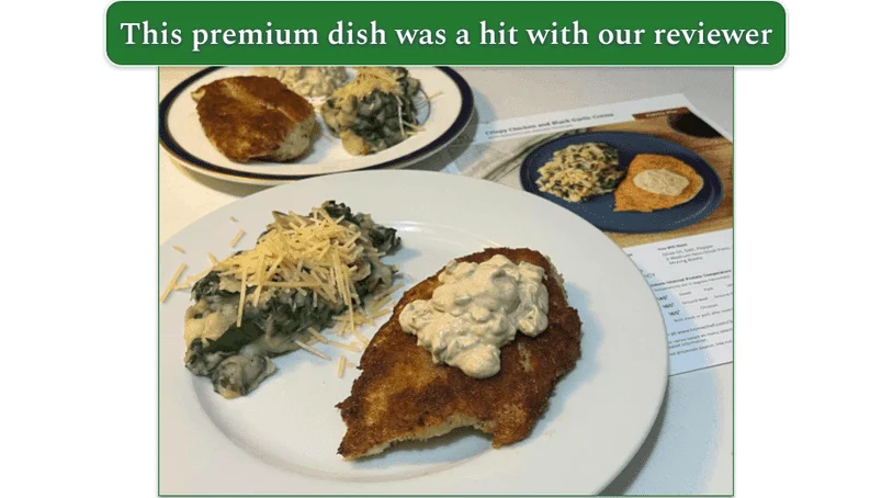 Home Chef’s Crispy Chicken and Black Garlic Crema