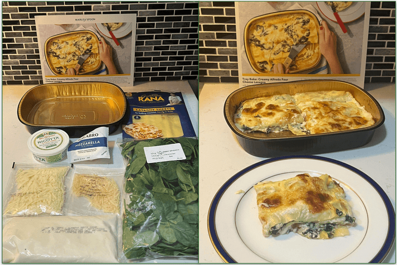 Marley’s Spoon’s Creamy Alfredo Four Cheese Lasagna