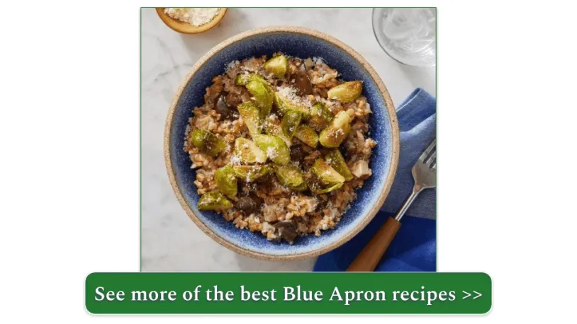 Mushroom Farrotto from Blue Apron