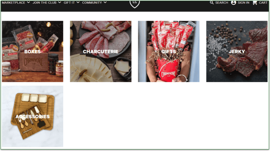 You can get meat & meat accessories on the marketplace