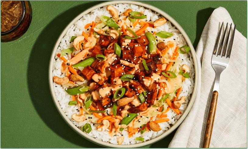 Image of Green Chef's The Teriyaki Sweet Potato Rice Bowls dish