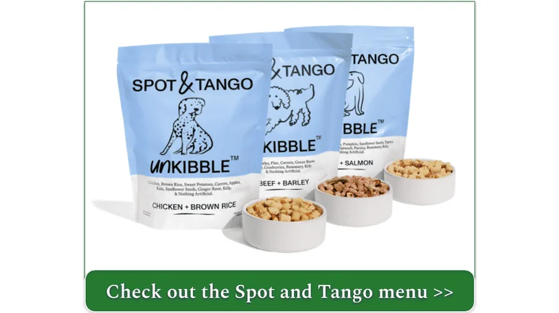 Spot and Tango's UnKibble recipes