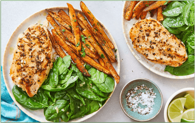 Marley Spoon's Garlic-Lime Marinated Chicken