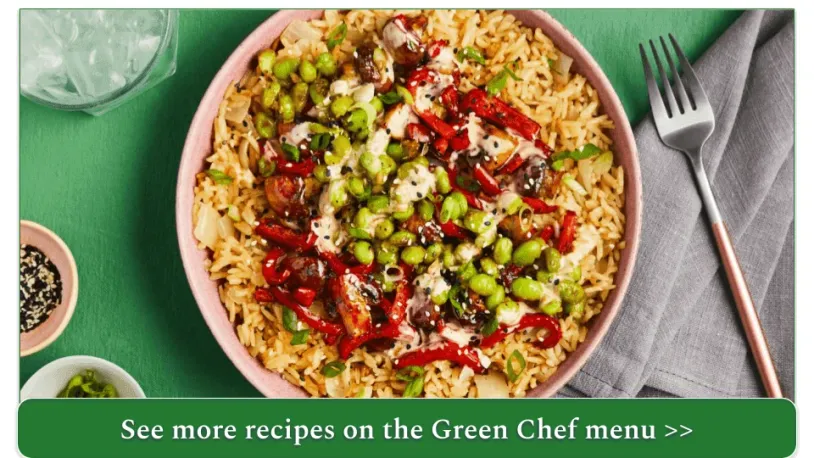 Green Chef's Hoisin Mushroom & Edamame Bowl